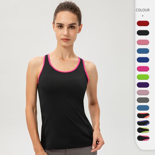 Canotte da donna Camis Canotta sportiva Allenamento stretto Yoga Corsa Fitness Vestiti ad asciugatura rapida Abbigliamento da yoga Forniture per il fitness