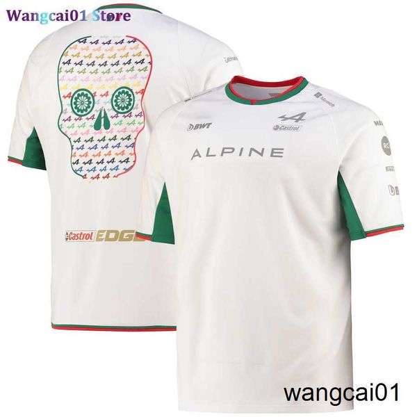 Wangcai01 DIY T-shirt Yeni Web Sitesi 2022 Alpine F1 Takım Özel Baskı Meksika T-Shirts Men Isure Moda Tişört Yaz 0315H23