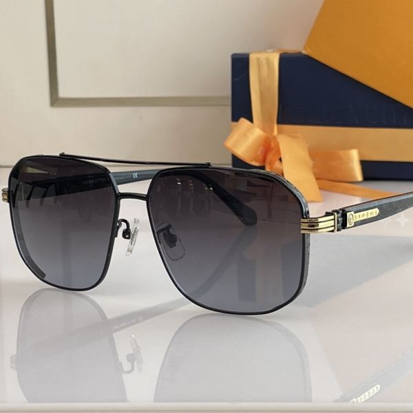 Designer óculos de sol Atitude de óculos de sol Luxúria Lunette de Soleil 2023 copos Louis Vittton Men Black Frame Lentes de óculos de sol dos óculos femininos