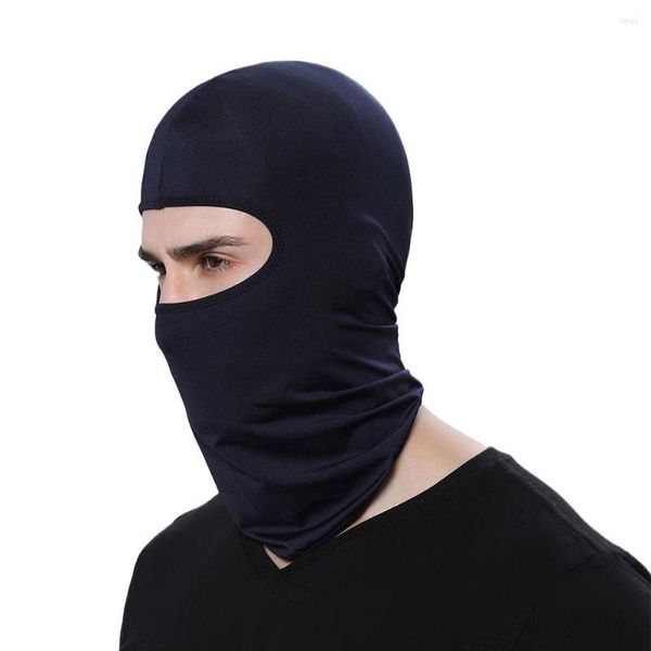 Camas de ciclismo lycra balaclava máscara facial de bicicleta masculina esqui a quente máscara preta de motocicleta preto protetor solar protetor solar à prova de poeira