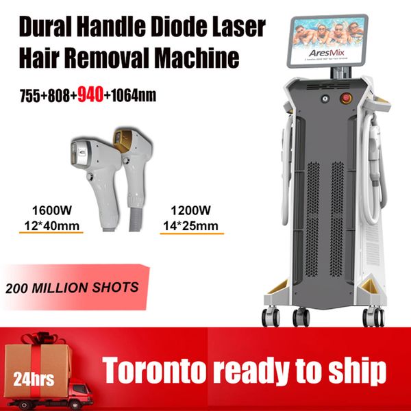 Máquina de laser de diodo 1200W 2000W depilação 755nm 808nm 1064nm Sobrancelha Ice Laser Titanium Platinum