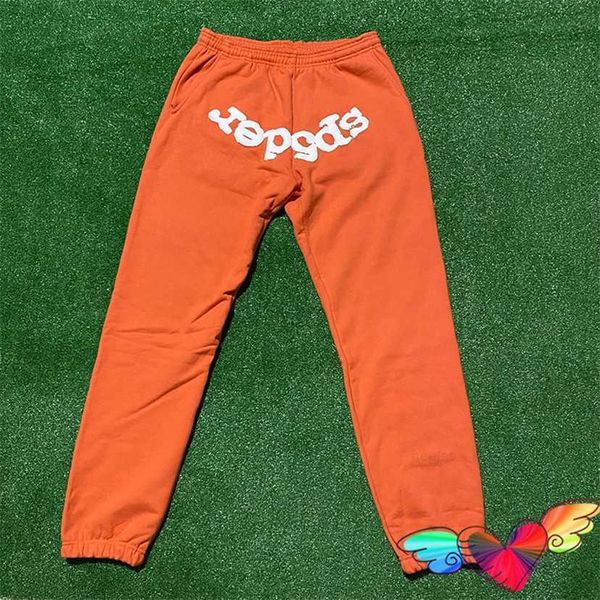 Herrenhose Weißer Schaumstoffdruck Young Thug Sp5der Jogginghose Herren Damen 1 1 Orange Spider Hose 555555 Jogger Kordelzughose 61RG