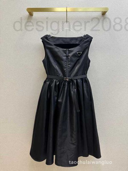 Vestidos casuais designer vestido feminino francês hepburn speand buft little preto sem mangas jstk