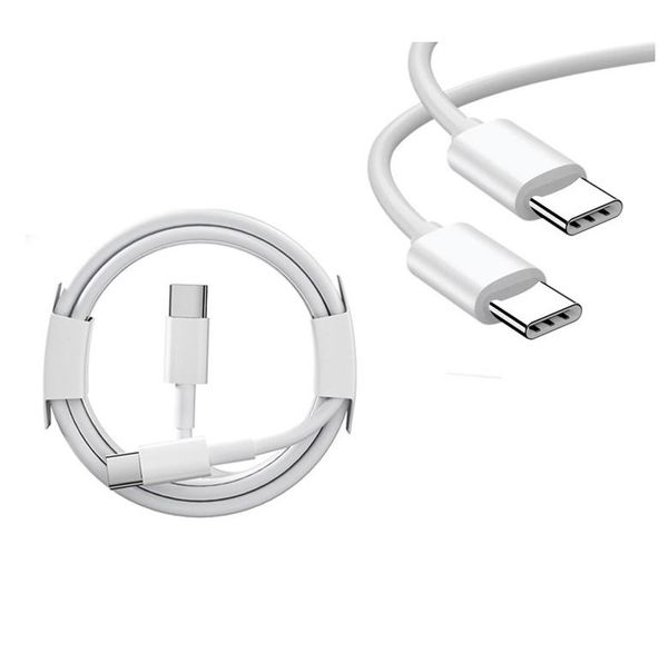 Cavi da USB-C a USB di tipo C PD 3A 60W 1M 3FT Cavo di ricarica rapida di tipo C per Samsung S20 Huawei MacBook Pro Cavo di ricarica USBC