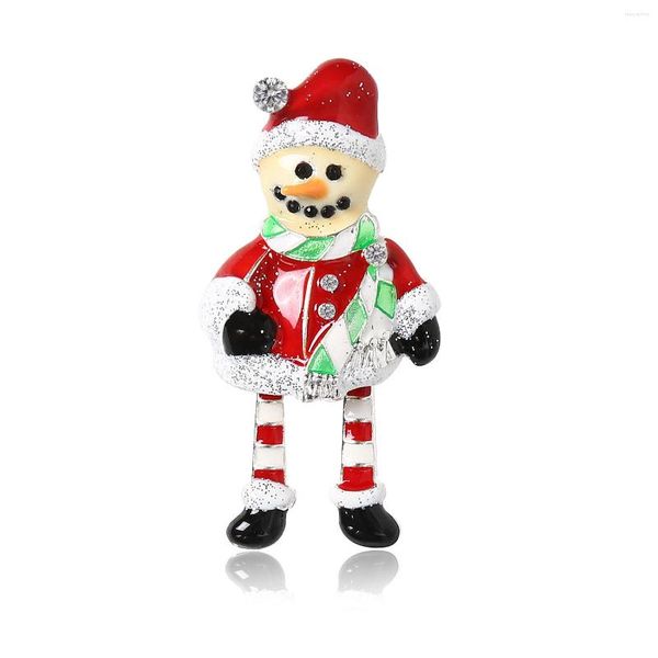 Spille di Natale Babbo Natale per donne Kid smalto carino broche distintivo abito accessori pendenti 2023 regali per bambini