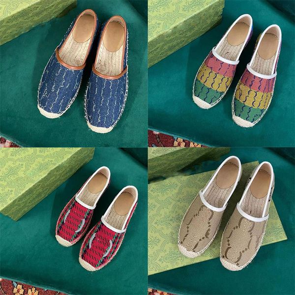 Fashion Women's Fisherman Canvas Shoes 2023 Женщины роскоши повседневная обувь Canvas Shoes Summer Designer Ladies Flat Beach Slippers