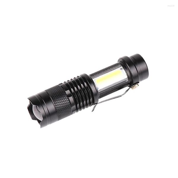 Taschenlampen Taschenlampen Mini LED Taschenlampe Outdoor COB Wandern Camping Batterie