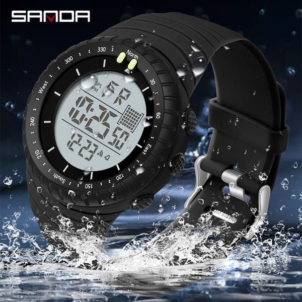 Brand Fashion Watch Men Style Property Sports Military Watch Shock Homem Analógico de Luxo de Luxo Men Led Quartz Watch Digital Watch