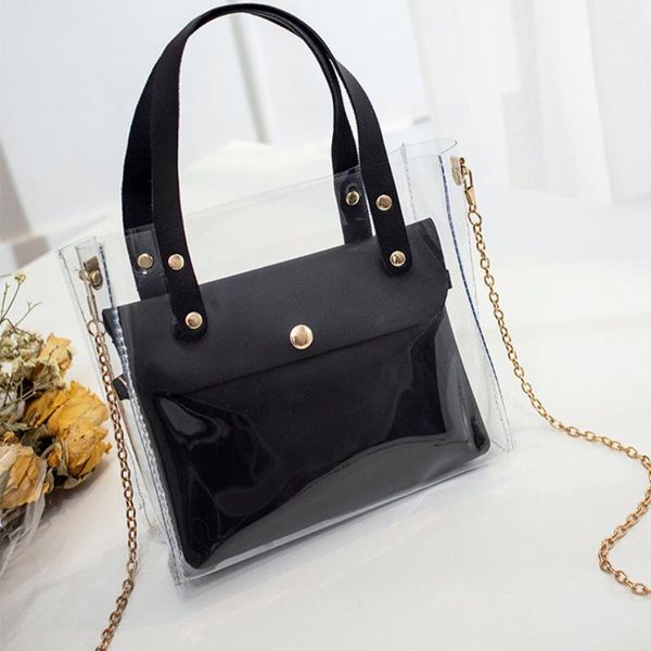 Abendtaschen Mode Transparent PVC Für Frauen 2023 Mini Umhängetasche Weibliche Kleine Leder Handtaschen Crossbody Telefon Beutel Bolsa Feminina