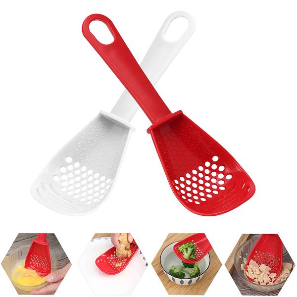 Utensili da cucina Cucchiaio da cucina multifunzionale Gadget da cucina Filtri Separatore di uova Grattugia Schiacciapatate Colino Skimmer Scoop KDJK2303