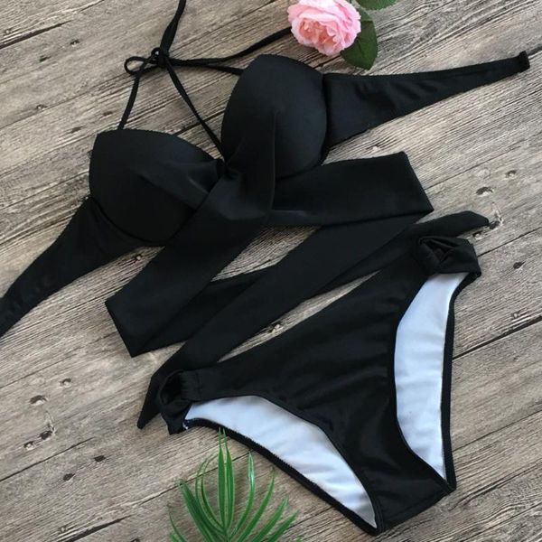 Kadın Mayo Biquini Beachwear Mayo Bikini Seti Brezilyalı Seksi Kadın Yüksek Bel Vintage Bikinis Üstü Kız Yarışması Kapalı