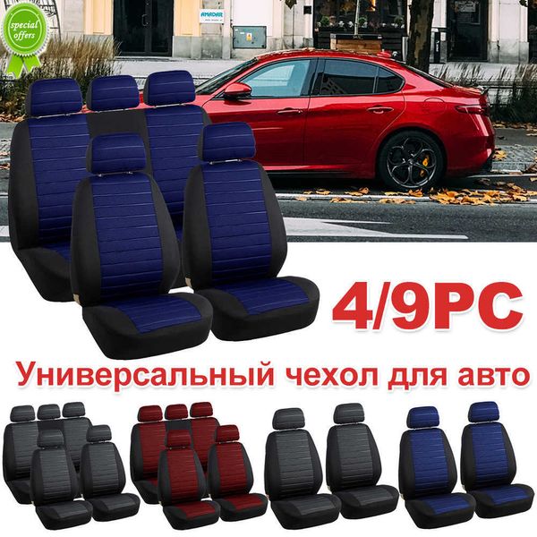 Neue Universal-Auto-Vollsitzbezug-Styling-Autositzschutz-Design-Airbag- und hintere geteilte Sitzbank-kompatible Bezüge für NISSAN KIA-RIO