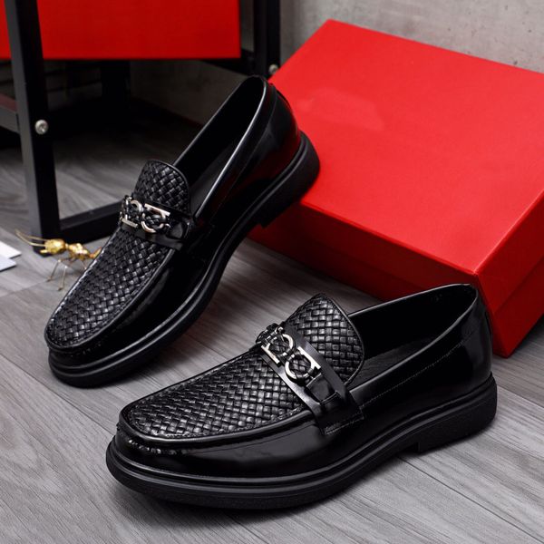 2023 Herren-Kleidschuhe, männlich, klassisch, Business-Mode, Marke, elegant, formal, Hochzeit, echtes Leder, Herren, Slip-on, Büro, Wohnungen, Mokassin, Homme, Größe 38–44