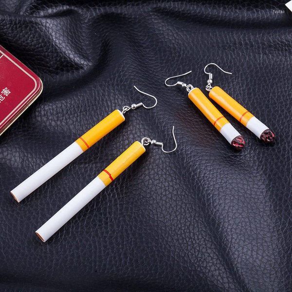 Brincos de Moda Criatividade Moda Bundas de cigarro caem para mulheres fofas fuma