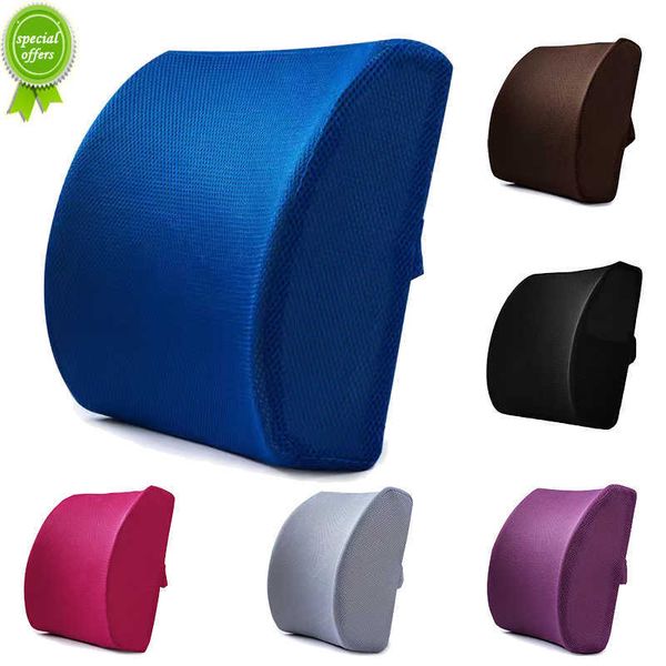 New Car Seat Soft Memory Foam Supporto per legname Massaggiatore per la schiena Cuscino Massaggiatore per la schiena Cuscino per la vita per la sedia dell'auto Home Office Allevia il dolore