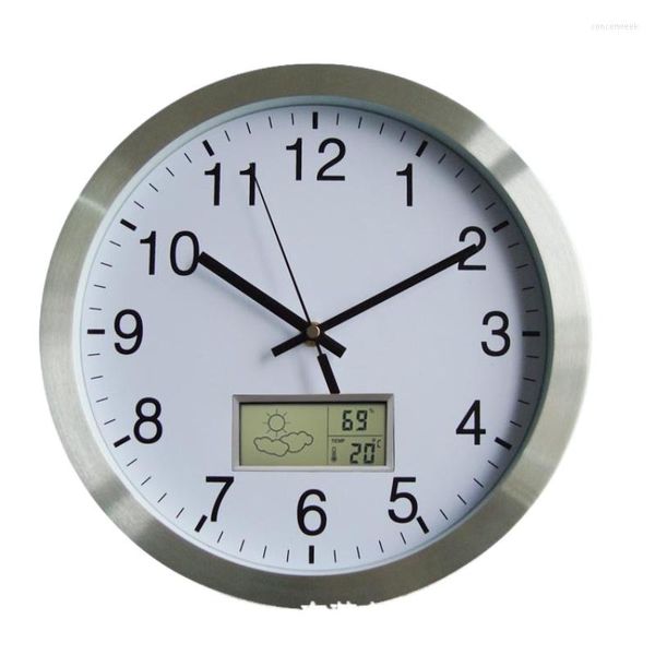 Orologi da parete Orologio nordico 3D Cucina Orologi silenziosi in metallo Decorazioni per la casa Calendari Design moderno Decorazioni per la camera da letto Zegary Gift