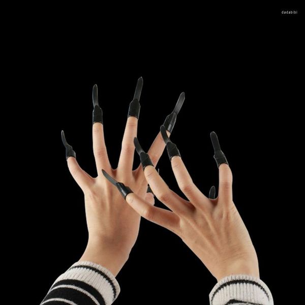 Falso unhas 1 set Witch Nariz longo Fake Ghost Finger Unhas Halloween Maquiagem de Cosplay Scary