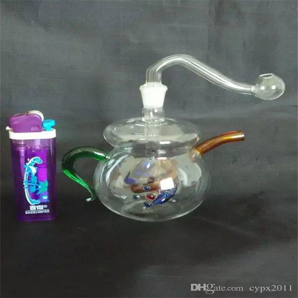 Hookahs Hookah bule, bongues de vidro por atacado Bongas de óleo Tubos de água Políticas de óleo de tubo de vidro