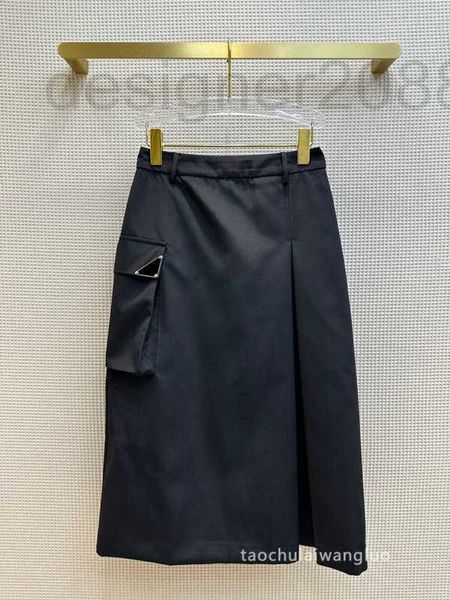 Юбки дизайнерские женские женские и Hsome Work Olde High Thin Thin A-Line Split Long Skirt RCMQ