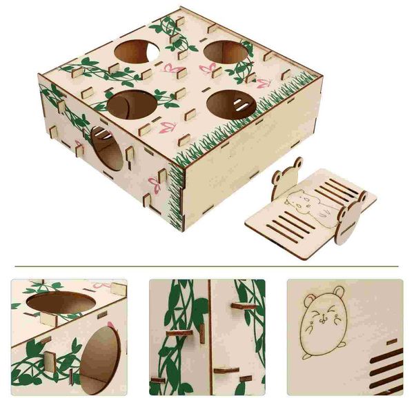 MUITO DE PEQUENO PEQUENOS 1PC MAZE SEGURO MAZE CRIATIVO GERBIL HOUSE PET EXECERÊNCIA SPORT