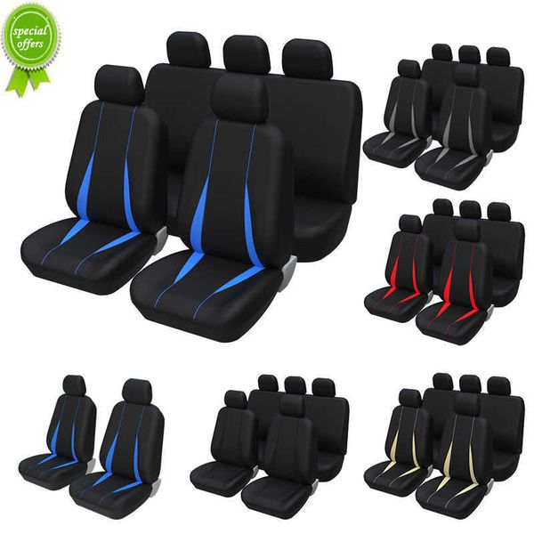 Novo 9pcs Universal Car Seat Covers Four Seasons Acessórios Interiores Universal Material Durável para Logan para Vaz 2110 para Mazda3