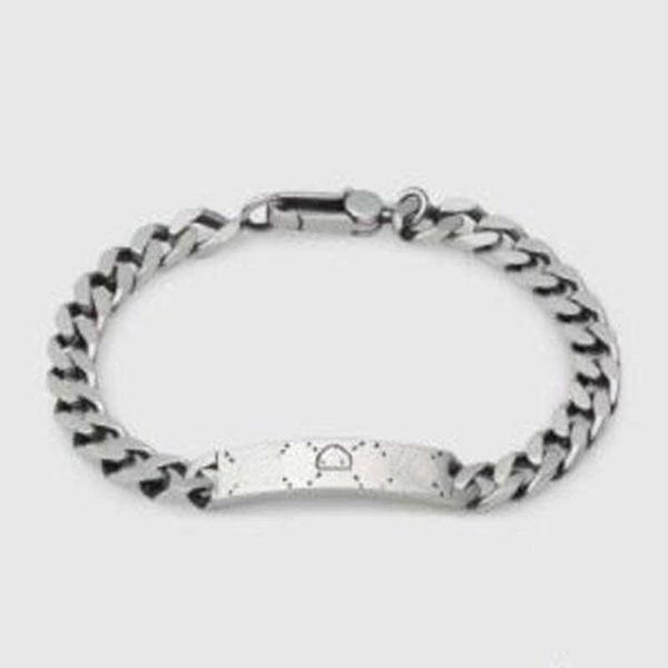 Love Bracelet Street Cadeia de Hip Hop Silver Tamanho ajustável Bracelets neutro rock moda casual versátil case-01