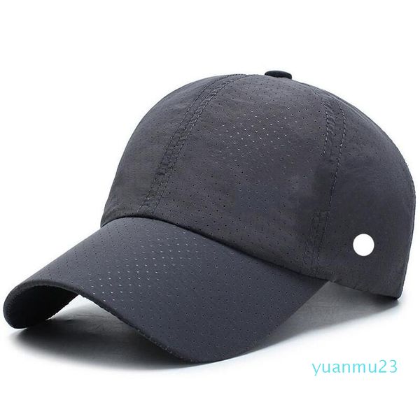 LL Outdoor Baseball Hats Yoga Visors Ball Caps Canvas небольшой дырочный отдых дышащий модный солнце для спортивной кепки Brapback 33