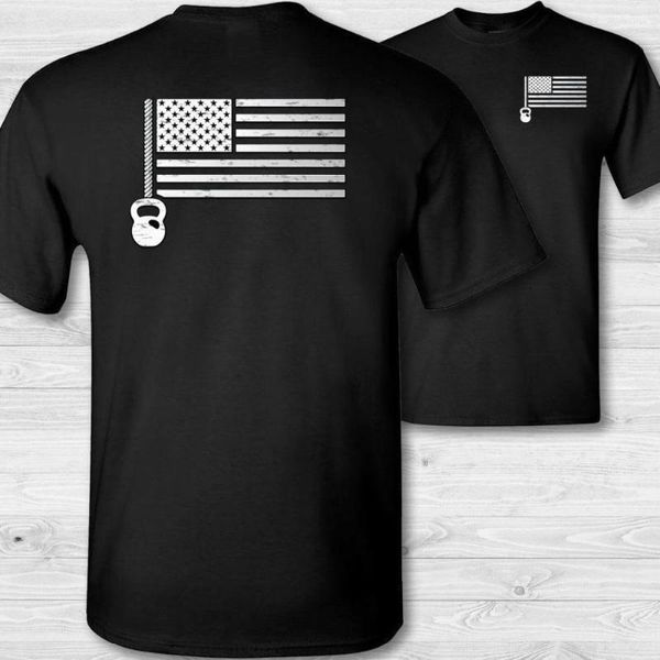 Camisetas masculinas T-shirt de bandeira dos EUA