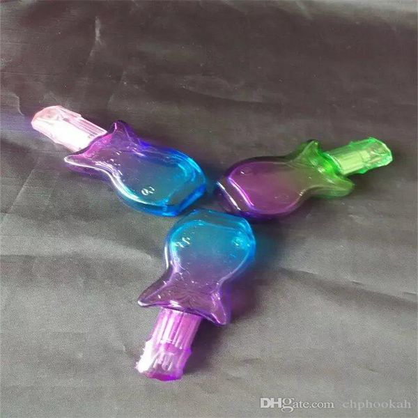 Tubi di fumo Lampada ad alcool simile a un violino Bong Bruciatore a nafta Tubi d'acqua Pipa di vetro Impianti di perforazione dell'olio Fumo