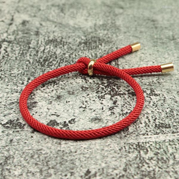 Braccialetti con ciondoli Bracciale da donna elegante con cordino rosso Bracciale fortunato regolabile alla moda semplice per uomo Gioielli multicolori Accessori etnici