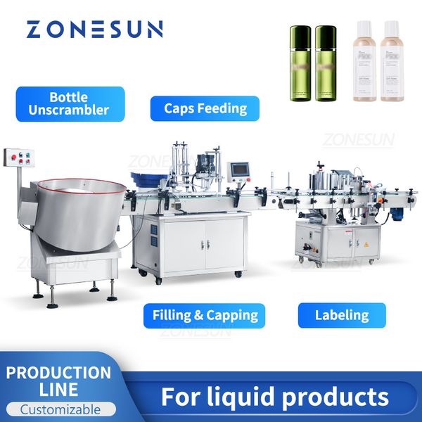 Zonesun Netra de marcação de preenchimento automático Linha de produção de máquina de produção de líquido sem esconderijo 2 Bomba magnética da cabeça ZS-FAL180Z2