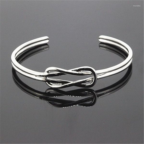 Bracciale di lusso da uomo Anil Arjandas Braccialetti Argento placcato Colore Moda Polsino aperto / Bracciali Pulseiras Gioielli per gli amanti