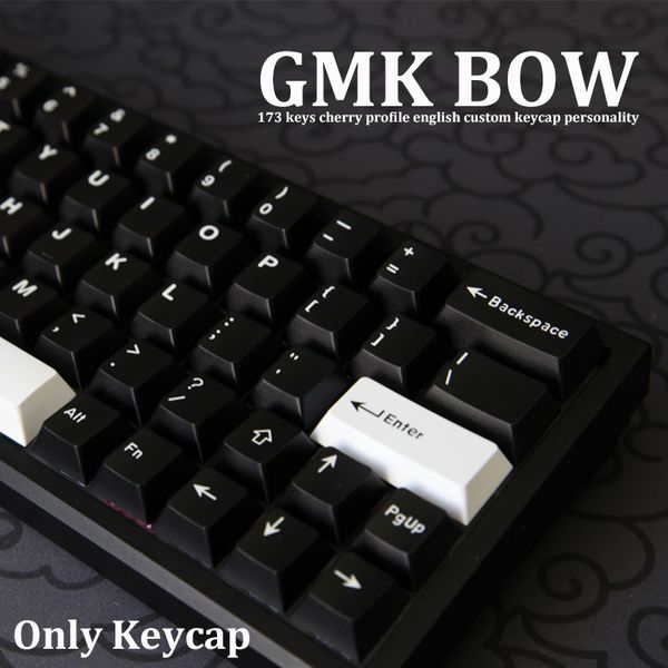 GMK Clone Bow Wob 121 Ключи Черри профиль двойной выстрел клавиша английская индивидуальная личность Клюки для механической клавиатуры 61