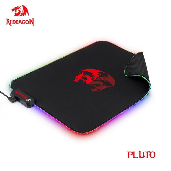 Pluto P026 Oyun Mouse Pad 9 Aydınlatma Modları Kauçuk Taban 330*260*3mm Gamer Mat Masa Mousepad Bilgisayar PC Dizüstü Bilgisayar İçin