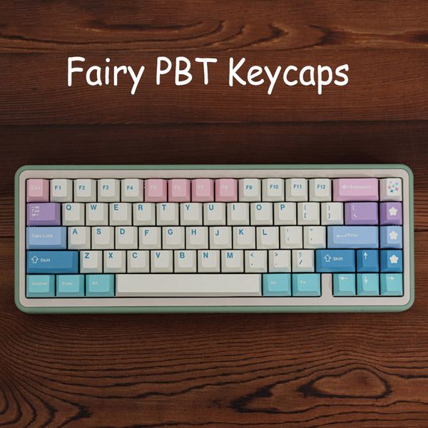 Großes Set GMK Clones Fairy Keycaps PBT Dye Sub Cherry Profile Keycap für mechanische Tastatur Anne GH60 GK64 ISO Enter Key