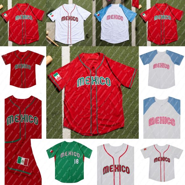 Maglia da baseball Messico 2023 Julio Urias Austin Barnes Joey Meneses Randy Arozarena Rowdy Tellez Patrick Sandoval Adrian Martinez Jose Urquidy Alex Verdugo Green