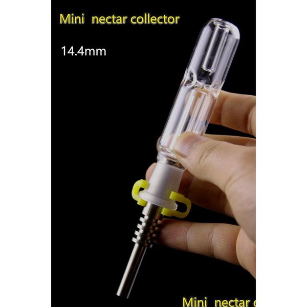Другой домашний сад QBSOMK Mini Nectar Collector Kit с 10 14 18 -мм титановым ногтевым чарце