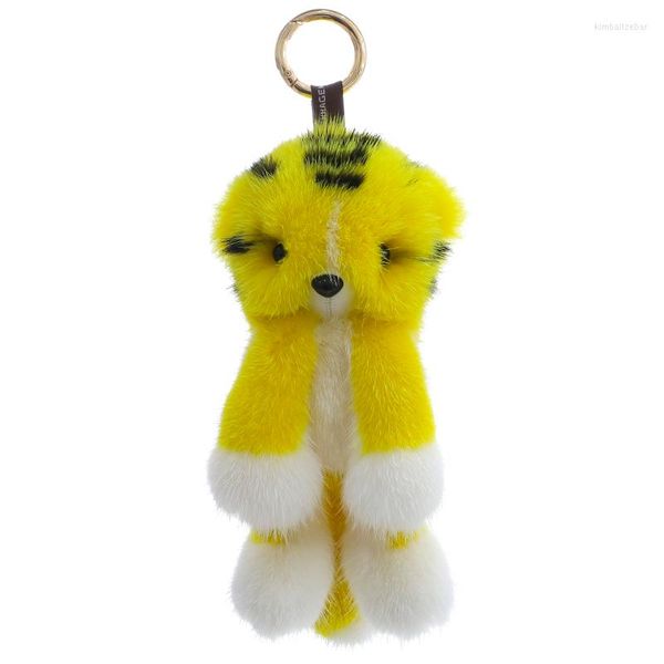 Keychains Tiger fofo de chaveiro de chaves macias de saco de saco de charme de charme de teclado Acessório decorativo fofo para mochila de bolsa