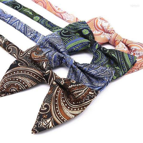 Fliegen Elegante männer Paisley Luxus Für Männer Schmetterling Hochzeit Bräutigam Krawatte Krawatte Hemd Business Anzug Zubehör Mann Bowtie