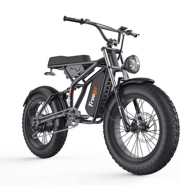 Bicicleta elétrica de pneu gordo Freego 20 '' 1200W Off-road Biciche com 48V 20AH Bateria removível 30 milhas MAX VELOCIDADE BICICE ELÉTRICA URBAN ELÉTRICA Bicicleta