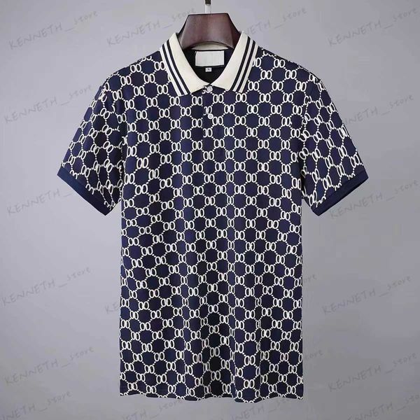 Men's Polos Mens Leisure Camisas Polo Men Commerce Luxury Goods Camisa Avançada Camisa Moda Menina Men Letra G Tir Cirta Itália Verão confortável T230316