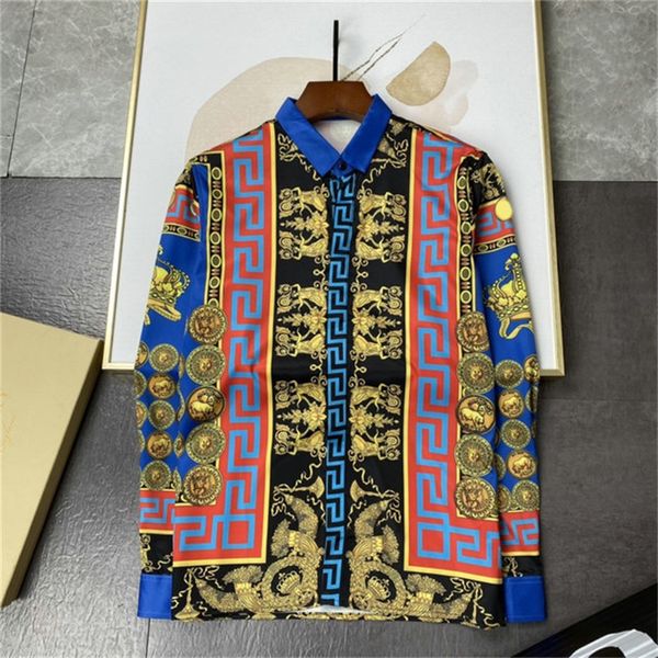 Taglie forti 3XL Camicie vintage casual da uomo Manica lunga Camicia hawaiana estiva Skinny Fit Vari modelli Uomo Abbigliamento Cardigan Camicetta #688