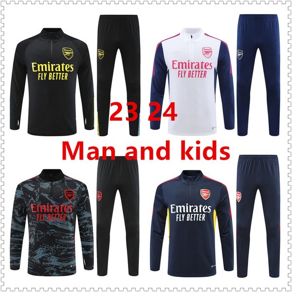 23 24 Pepe Saka Tracksuit Gunners Arsen Tuta Sportiva Willian Nicolas Tierney Smith Rowe Chandal Men and Kids Kit Surviment