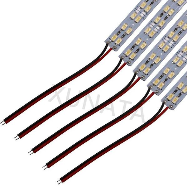 Strisce LED DC 12V 50cm LED Bar Light SMD5630 72 LED Striscia rigida Bianco freddo Doppia fila LED Striscia rigida in alluminio Non impermeabile 1Pc / 5Pcs P230315