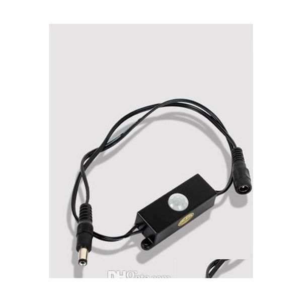 Altri accessori per l'illuminazione 5.5X2.1Mm Spina maschio femmina Dc Matic Mini striscia led Usa sensore di movimento Pir Interruttore rilevatore 12V per strisce D Dhlha