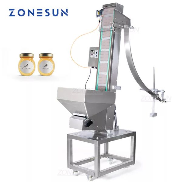 ZONESUN Macchina automatica per ascensore di sollevamento con tappo sfuso per bottiglie in plastica PET personalizzata personalizzata per la linea di produzione