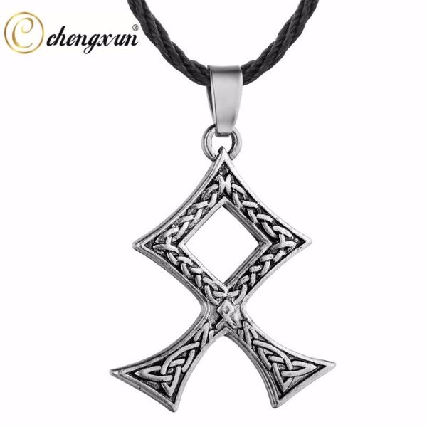 Kolye Kolyeler Chengxsun Eşsiz Moda Stili UNISEX ERKEKLER KULLANIR VIKING RETRO Cross Knot Kelt Takı Slav Muska Collier