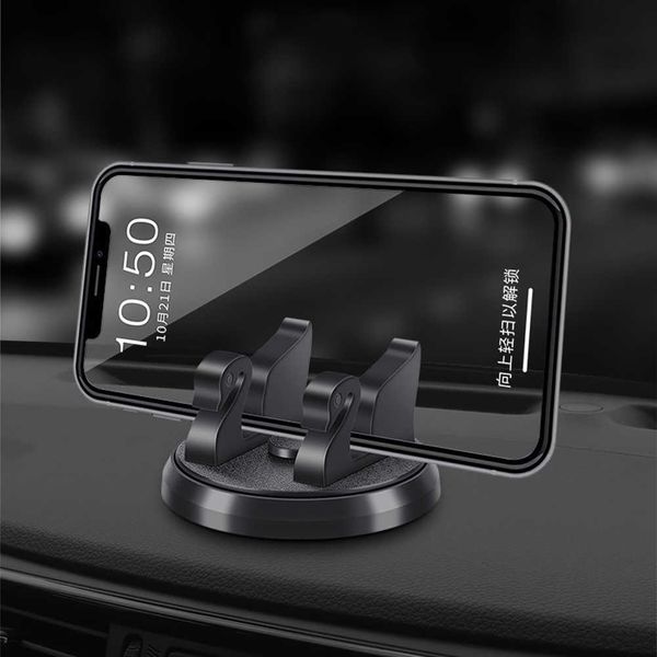 Handyhalterungen Halter Neu 360 Grad drehen Autotelefonhalter Armaturenbretthalterung Smartphone-Unterstützung Drehbare einfache Auto-GPS-Halterung Autozubehör P230316