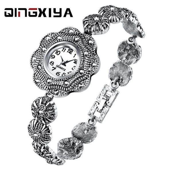 Avanadores de pulso Qingxiya Top Brand Fashion Ladies Bracelet Watch Lady Creative Casual Quartz Rates Women Gift Relogio feminino