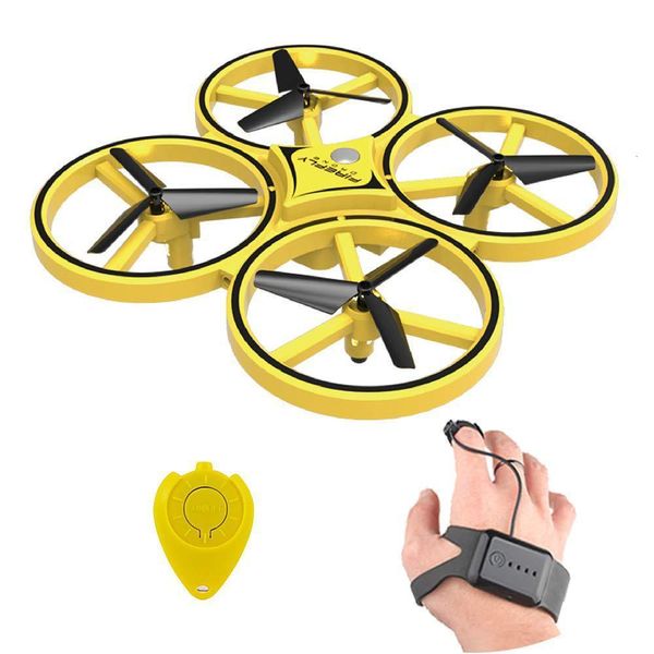 Electric RC Aircraft 2.4G 6CH 650MAH Gesto dell'orologio Flying Hand Infrared Electronic Quadcopter Interactive Induction Giocattoli per bambini